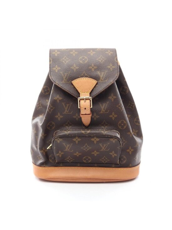 Louis Vuitton Backpack Montsouris Canvas Leather main image 11